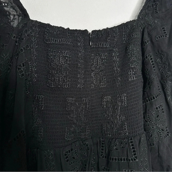 Johnny Was Black Ella Square Neck Mini Dress - Picture 11 of 12